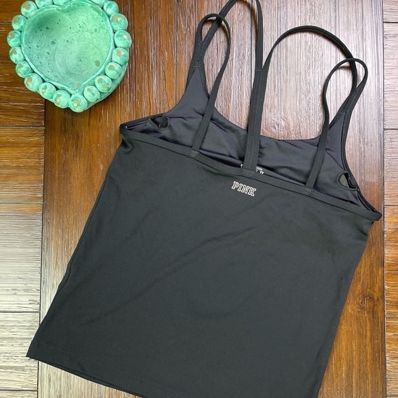 PINK Black Workout Tank Top‎ Size Small - Picture 7 of 8